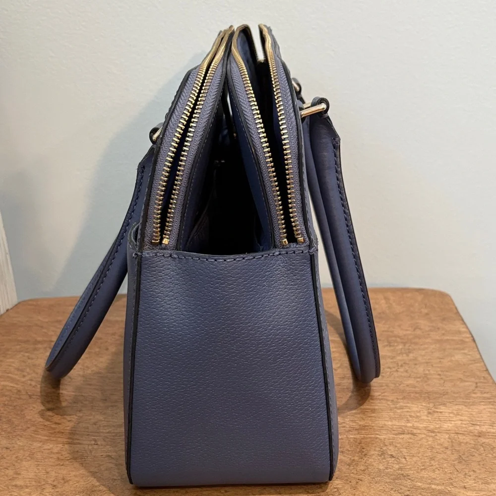 NEW Kate Spade Navy Leather Laptop Bag